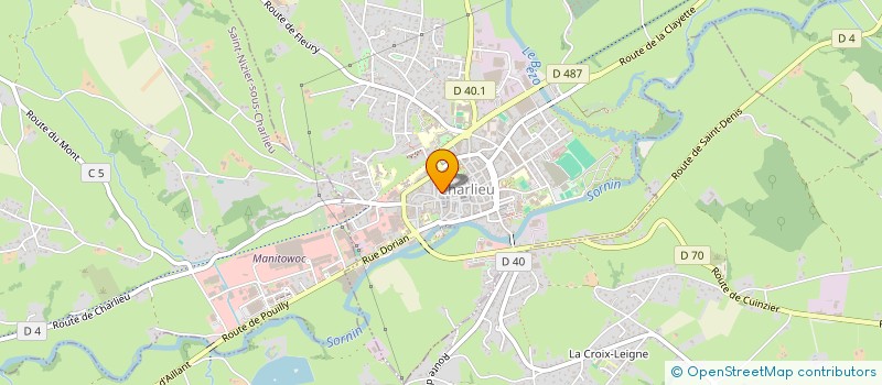 localisation de l'entreprise MONSIEUR PIERRE-LUC GONNET  CHARLIEU