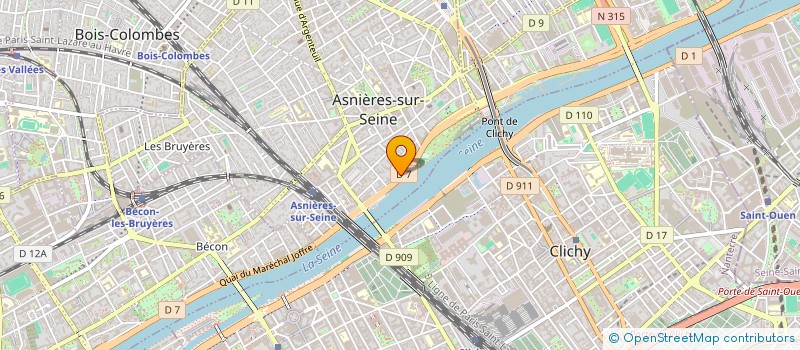 localisation de l'entreprise MONSIEUR PIERRE-LUC LACOMBE  ASNIERES-SUR-SEINE