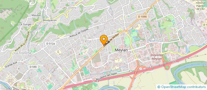 localisation de l'entreprise MONSIEUR PIERRE-LUC MANTEAUX à MEYLAN