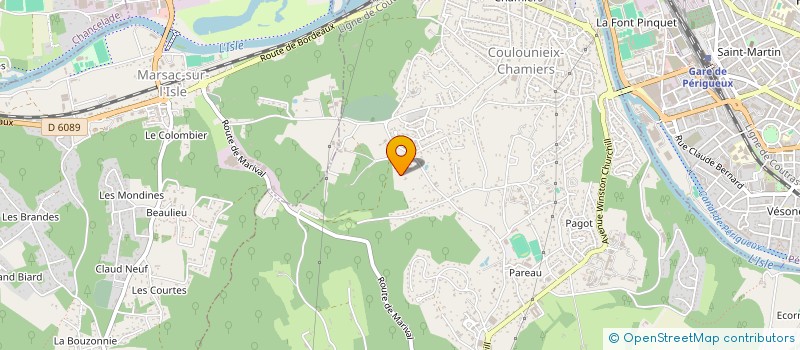 localisation de l'entreprise MONSIEUR PIERRE-LUC PEREIRA RIOS  COULOUNIEIX-CHAMIERS