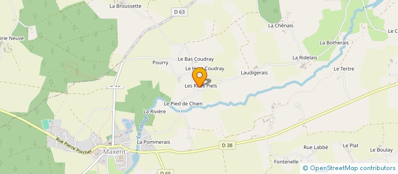 localisation de l'entreprise MONSIEUR PIERRE LUC RENE  MAXENT