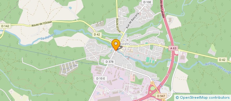 localisation de l'entreprise MONSIEUR PIERRE LUCIANO  CASTETS