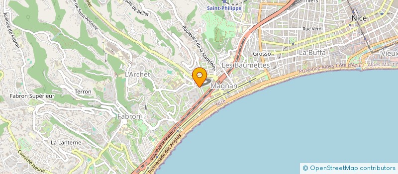 localisation de l'entreprise MONSIEUR PIERRE LUIU à NICE