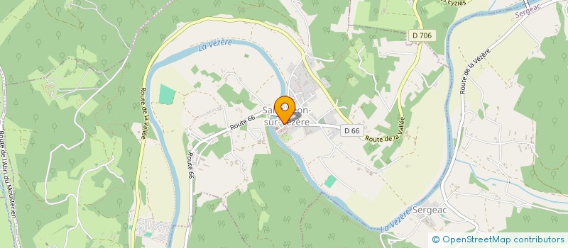 localisation de l'entreprise MONSIEUR PIERRE LUNVEN  SAINT-LEON-SUR-VEZERE