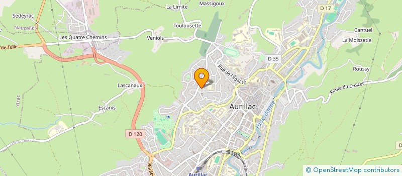 localisation de l'entreprise MONSIEUR PIERRE LUTRAN à AURILLAC