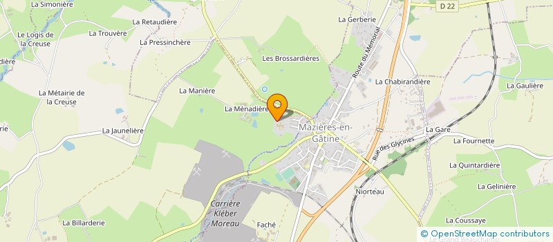 localisation de l'entreprise MONSIEUR PIERRE LUTTIAU  VERRUYES