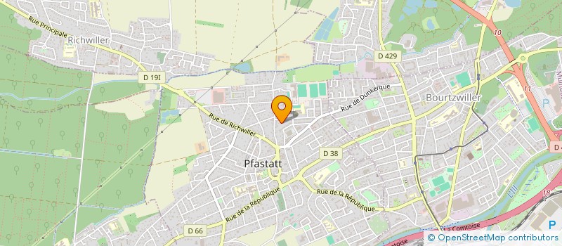 localisation de l'entreprise MONSIEUR PIERRE LYNDE  PFASTATT