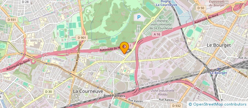 localisation de l'entreprise MONSIEUR PIERRE LYNSEAU JEAN LOUIS à LA COURNEUVE