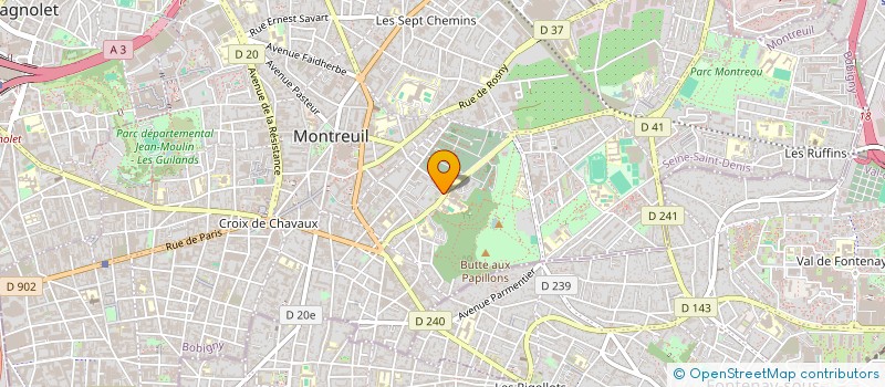 localisation de l'entreprise MONSIEUR PIERRE MABILLE à MONTREUIL