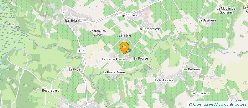 localisation de l'entreprise MONSIEUR PIERRE MABIT  LE LANDREAU