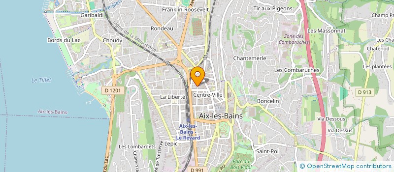 localisation de l'entreprise MONSIEUR PIERRE MACARI à AIX-LES-BAINS