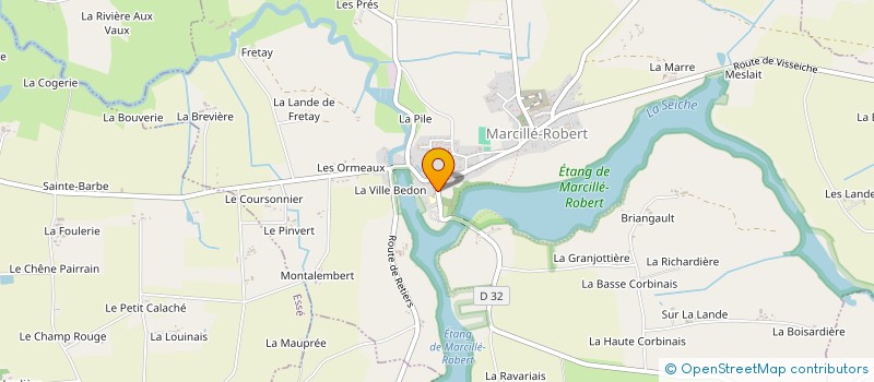 localisation de l'entreprise MONSIEUR PIERRE MACE  MARCILLE-ROBERT