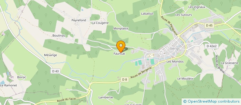 localisation de l'entreprise MONSIEUR PIERRE MACHEMIE  VERGT