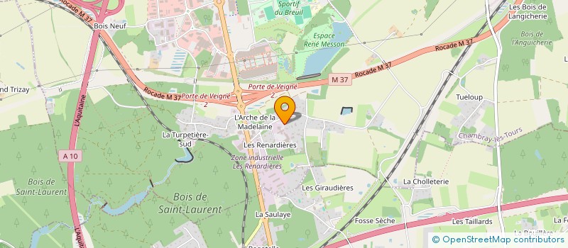 localisation de l'entreprise MONSIEUR PIERRE MAGAGNIN  CHAMBRAY-LES-TOURS