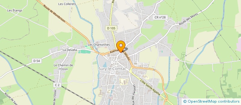 localisation de l'entreprise MONSIEUR PIERRE MAGAND à SURY-LE-COMTAL