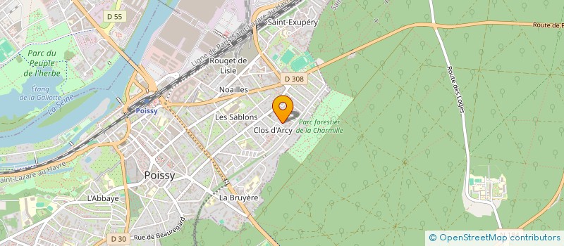 localisation de l'entreprise MONSIEUR PIERRE MAGNE  POISSY