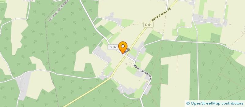 localisation de l'entreprise MONSIEUR PIERRE MAGNIN à LES BAUX-DE-BRETEUIL