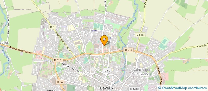 localisation de l'entreprise MONSIEUR PIERRE MAHIEU  BAYEUX