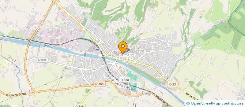 localisation de l'entreprise MONSIEUR PIERRE MAIGNAN  CREST