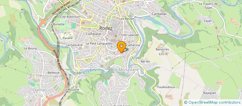 localisation de l'entreprise MONSIEUR PIERRE MAIGNE  RODEZ