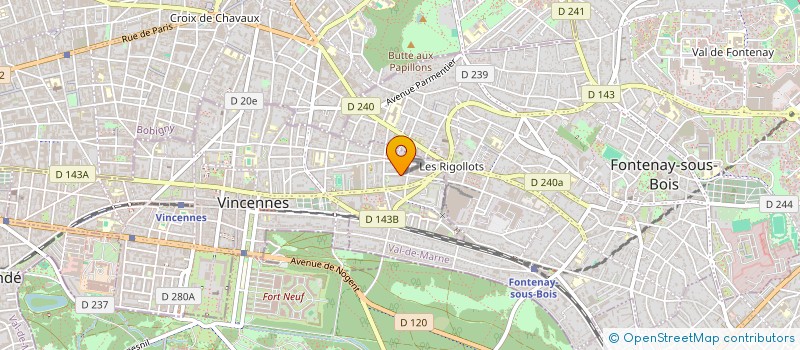 localisation de l'entreprise MONSIEUR PIERRE MAILLARD à VINCENNES