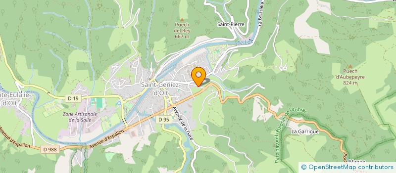 localisation de l'entreprise MONSIEUR PIERRE MAISONABE  SAINT GENIEZ D'OLT ET D'AUBRAC
