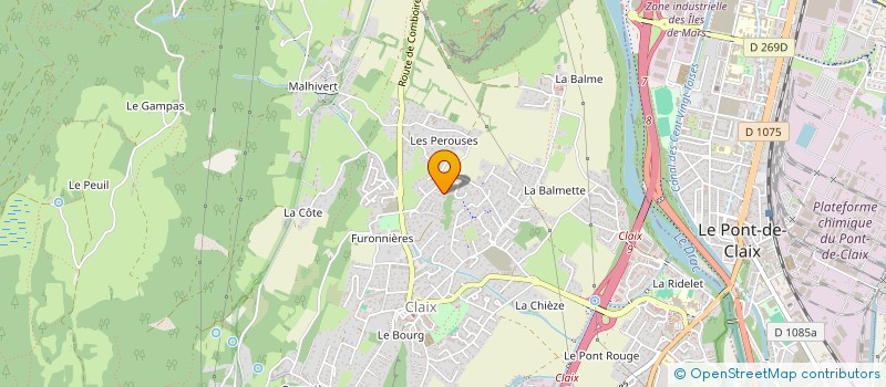 localisation de l'entreprise MONSIEUR PIERRE MAISONNASSE  CLAIX