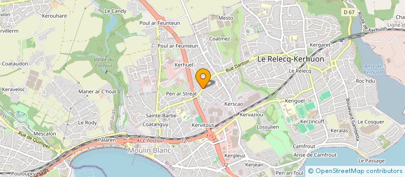 localisation de l'entreprise MONSIEUR PIERRE MALAUBIER à LE RELECQ-KERHUON