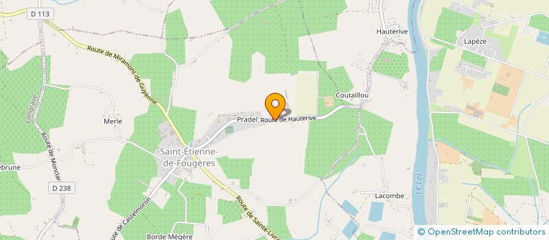 localisation de l'entreprise MONSIEUR PIERRE MALBERT  SAINT-ETIENNE-DE-FOUGERES