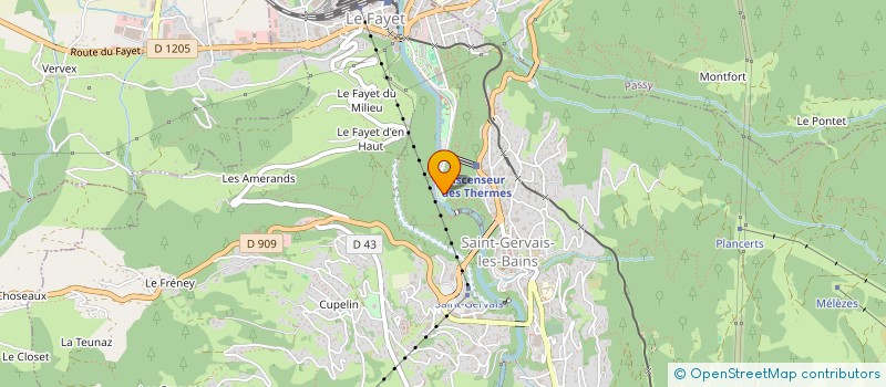 localisation de l'entreprise MONSIEUR PIERRE MALECOT  SAINT-GERVAIS-LES-BAINS