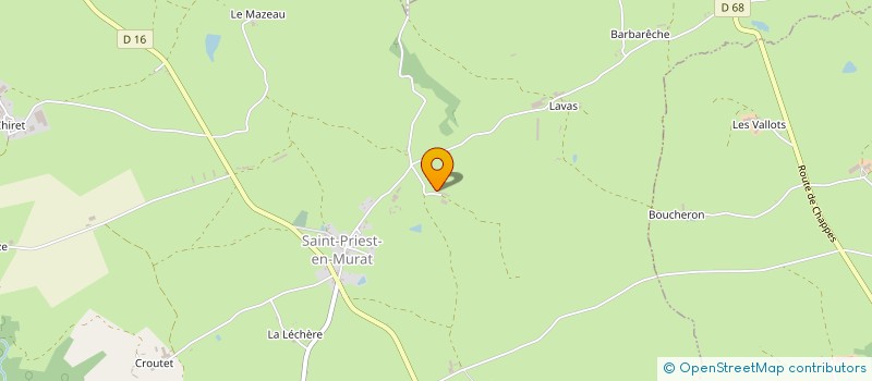 localisation de l'entreprise MONSIEUR PIERRE MALOCHET  SAINT-PRIEST-EN-MURAT
