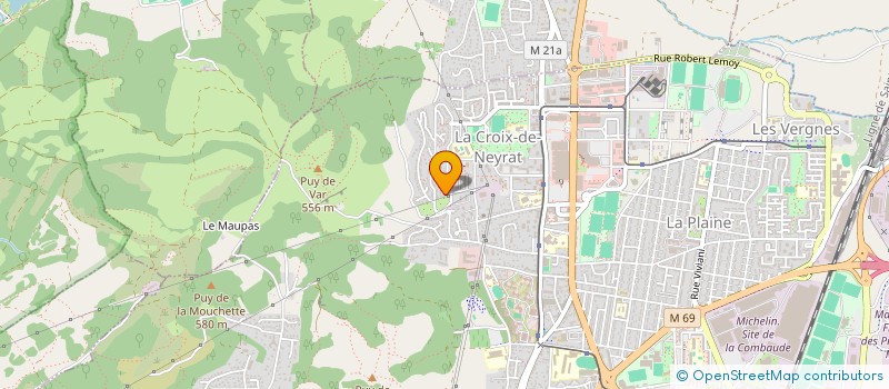 localisation de l'entreprise MONSIEUR PIERRE MALROUX  CLERMONT-FERRAND