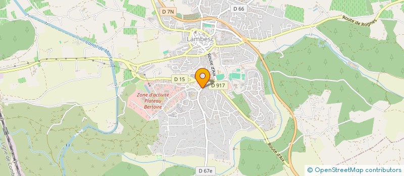 localisation de l'entreprise MONSIEUR PIERRE MANCINI  LAMBESC