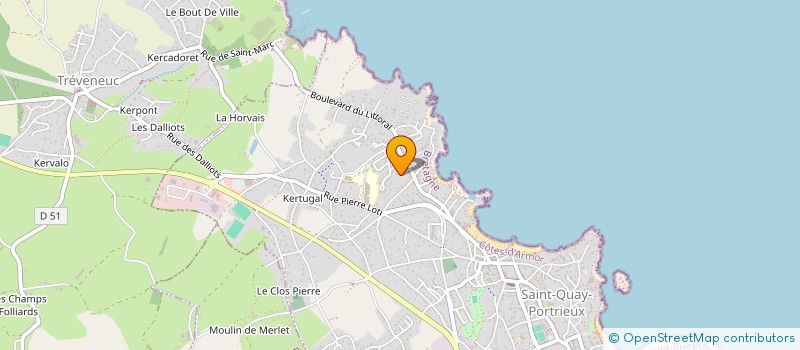 localisation de l'entreprise MONSIEUR PIERRE MANET à SAINT-QUAY-PORTRIEUX