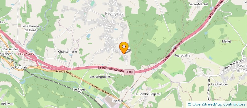 localisation de l'entreprise MONSIEUR PIERRE MANGEL  PEYRIGNAC