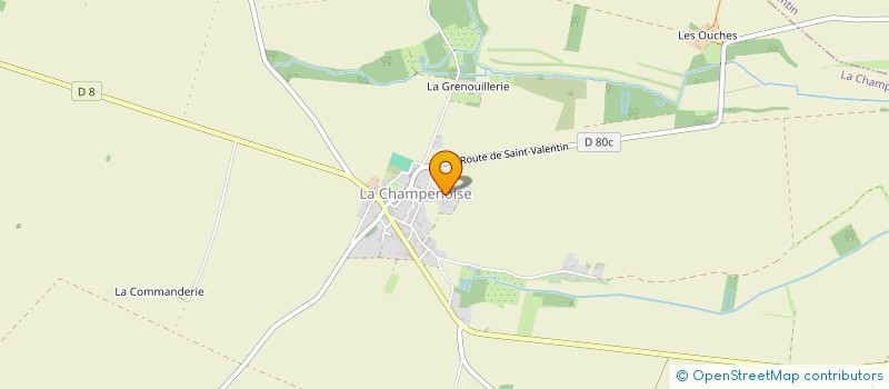 localisation de l'entreprise MONSIEUR PIERRE MANIGAUD à LA CHAMPENOISE