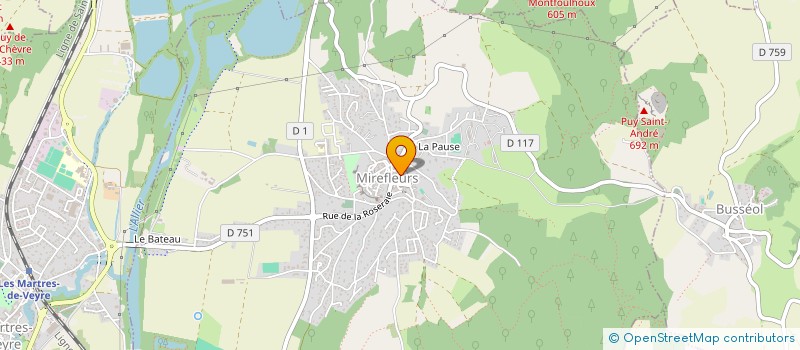 localisation de l'entreprise MONSIEUR PIERRE MANLHIOT  COURNON-D'AUVERGNE