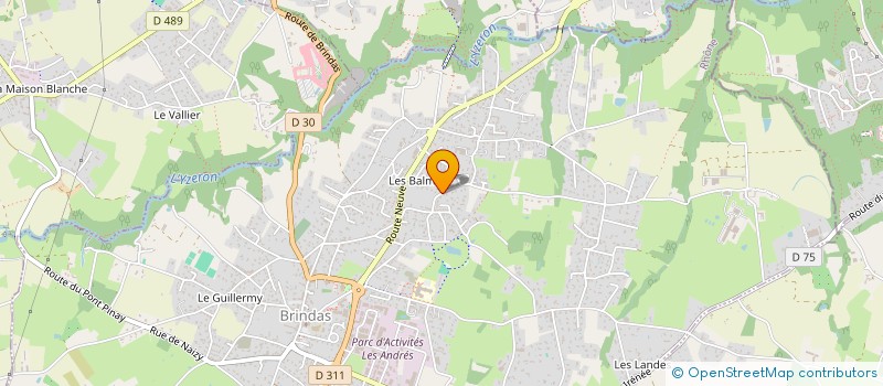 localisation de l'entreprise MONSIEUR PIERRE MANSUY  BRINDAS