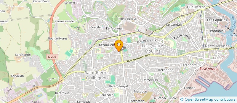 localisation de l'entreprise MONSIEUR PIERRE MARCHADOUR à BREST