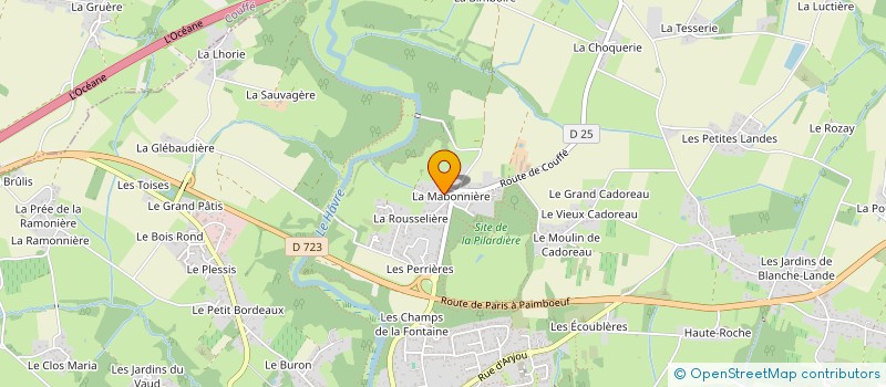 localisation de l'entreprise MONSIEUR PIERRE MARCHAIS  OUDON