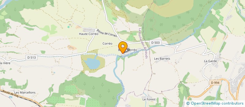 localisation de l'entreprise MONSIEUR PIERRE MARCHAL  LA ROCHE-DES-ARNAUDS