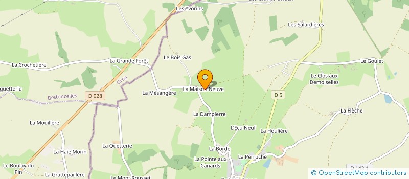 localisation de l'entreprise MONSIEUR PIERRE MARCHAND à SAINT-VICTOR-DE-BUTHON
