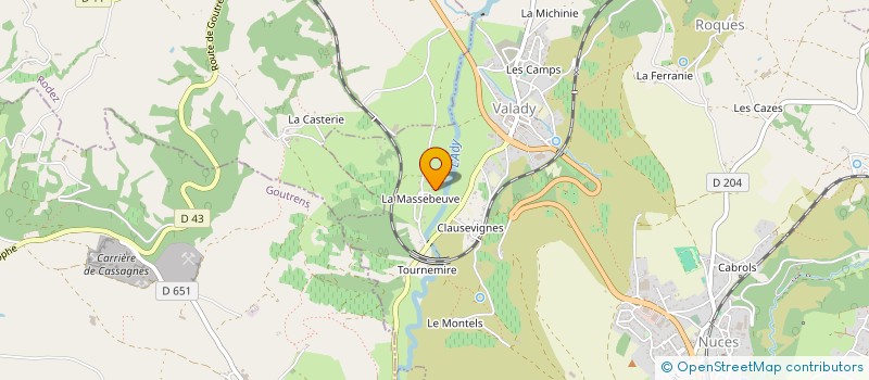 localisation de l'entreprise MONSIEUR PIERRE MARCHANDET à MARCILLAC-VALLON