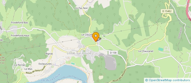 localisation de l'entreprise MONSIEUR PIERRE MARCHOU  LISSAC-SUR-COUZE