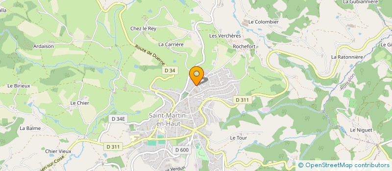 localisation de l'entreprise MONSIEUR PIERRE MARCOUR  SAINT-MARTIN-EN-HAUT