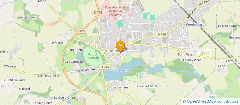 localisation de l'entreprise MONSIEUR PIERRE MARDELAY  COMBOURG