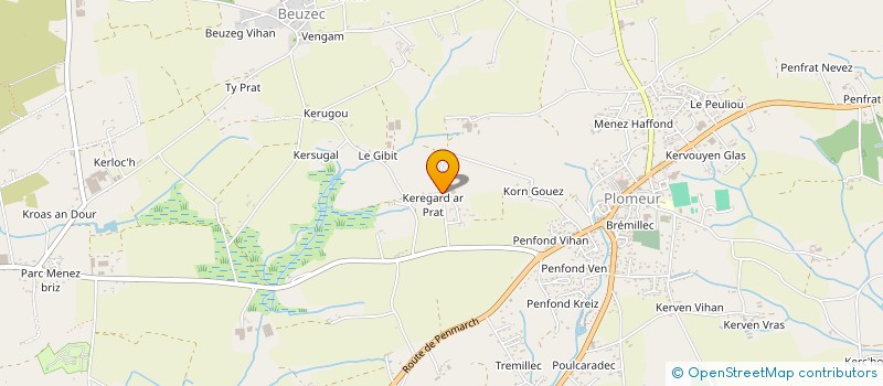 localisation de l'entreprise MONSIEUR PIERRE MARECHAL  PLOMEUR