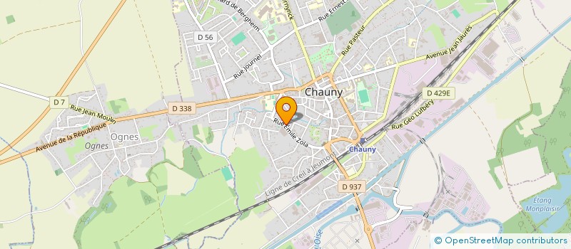 localisation de l'entreprise MONSIEUR PIERRE MARECHALLE  CHAUNY