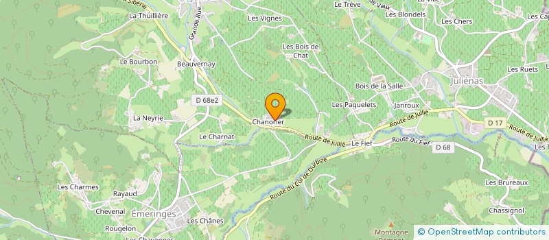 localisation de l'entreprise MONSIEUR PIERRE MARGERAND à JULIENAS