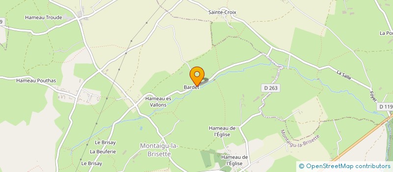 localisation de l'entreprise MONSIEUR PIERRE MARIE  MONTAIGU-LA-BRISETTE